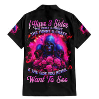 Rose Skull Family Matching Mermaid Dress and Hawaiian Shirt I Have 3 Sides And You Never Want To See - Wonder Print Shop