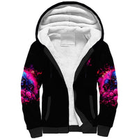 Rose Skull Sherpa Hoodie I Have 3 Sides And You Never Want To See - Wonder Print Shop