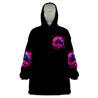 Rose Skull Wearable Blanket Hoodie I Have 3 Sides And You Never Want To See - Wonder Print Shop