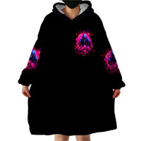Rose Skull Wearable Blanket Hoodie I Have 3 Sides And You Never Want To See - Wonder Print Shop
