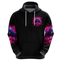 Rose Skull Zip Hoodie I Have 3 Sides And You Never Want To See - Wonder Print Shop