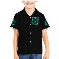 Flame Skull Family Matching Mermaid Dress and Hawaiian Shirt I Don't Stop When I Tired I Stop When I Fucking Done - Wonder Print Shop