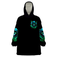 Flame Skull Wearable Blanket Hoodie I Don't Stop When I Tired I Stop When I Fucking Done - Wonder Print Shop