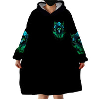 Flame Skull Wearable Blanket Hoodie I Don't Stop When I Tired I Stop When I Fucking Done - Wonder Print Shop
