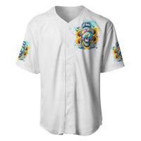 Skull Girl Baseball Jersey Assuming I Was Like Most Girls Was Your First Mistake - Wonder Print Shop
