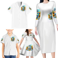 Skull Girl Family Matching Long Sleeve Bodycon Dress and Hawaiian Shirt Assuming I Was Like Most Girls Was Your First Mistake - Wonder Print Shop