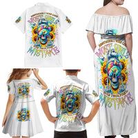 Skull Girl Family Matching Off Shoulder Maxi Dress and Hawaiian Shirt Assuming I Was Like Most Girls Was Your First Mistake - Wonder Print Shop