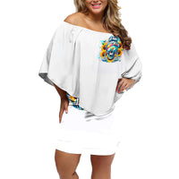 Skull Girl Family Matching Off Shoulder Short Dress and Hawaiian Shirt Assuming I Was Like Most Girls Was Your First Mistake - Wonder Print Shop