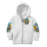 Skull Girl Kid Hoodie Assuming I Was Like Most Girls Was Your First Mistake - Wonder Print Shop