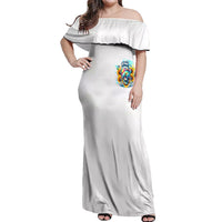Skull Girl Off Shoulder Maxi Dress Assuming I Was Like Most Girls Was Your First Mistake - Wonder Print Shop