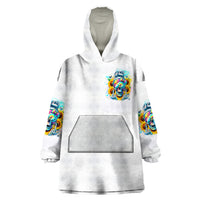 Skull Girl Wearable Blanket Hoodie Assuming I Was Like Most Girls Was Your First Mistake - Wonder Print Shop