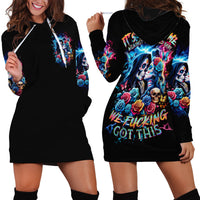 Couple Skull Hoodie Dress It't You And Me Against The World Baby - Wonder Print Shop