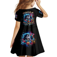 Couple Skull Kid Short Sleeve Dress It't You And Me Against The World Baby - Wonder Print Shop