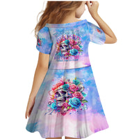 Rose Skull Family Matching Mermaid Dress and Hawaiian Shirt The Good Girl In Me Got Tired Of The Bullshit - Wonder Print Shop