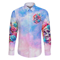 Rose Skull Family Matching Puletasi and Hawaiian Shirt The Good Girl In Me Got Tired Of The Bullshit - Wonder Print Shop