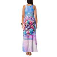 Rose Skull Family Matching Tank Maxi Dress and Hawaiian Shirt The Good Girl In Me Got Tired Of The Bullshit - Wonder Print Shop