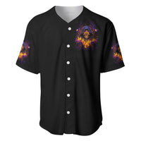 Flame Skull Baseball Jersey I Talk I Smite But Be Careful When I Silent - Wonder Print Shop