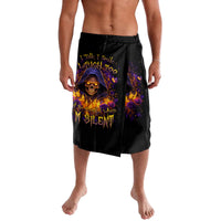 Flame Skull Lavalava I Talk I Smite But Be Careful When I Silent - Wonder Print Shop