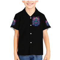 Queen Skull Family Matching Mermaid Dress and Hawaiian Shirt Bitch I'm Not A Princess I'm The Fucking Queen - Wonder Print Shop