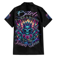 Queen Skull Family Matching Summer Maxi Dress and Hawaiian Shirt Bitch I'm Not A Princess I'm The Fucking Queen - Wonder Print Shop