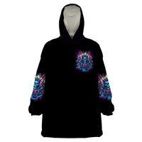 Queen Skull Wearable Blanket Hoodie Bitch I'm Not A Princess I'm The Fucking Queen - Wonder Print Shop