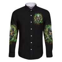 Old Skull Family Matching Off Shoulder Short Dress and Hawaiian Shirt I Stopped Fighting My Inner Demons We On The Same Side Now - Wonder Print Shop