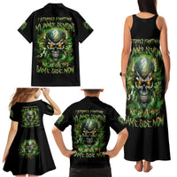 Old Skull Family Matching Tank Maxi Dress and Hawaiian Shirt I Stopped Fighting My Inner Demons We On The Same Side Now - Wonder Print Shop