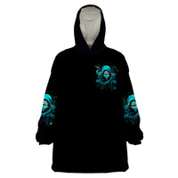 Lady Skull Wearable Blanket Hoodie Iam A Good Person But Don't Give Me Are To Show My Evil Side - Wonder Print Shop