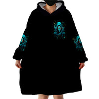 Lady Skull Wearable Blanket Hoodie Iam A Good Person But Don't Give Me Are To Show My Evil Side - Wonder Print Shop