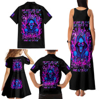 Flame Skull Family Matching Tank Maxi Dress and Hawaiian Shirt The Good Girl In Me Got Tired Of The Bullshit - Wonder Print Shop
