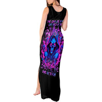 Flame Skull Tank Maxi Dress The Good Girl In Me Got Tired Of The Bullshit - Wonder Print Shop