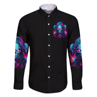 Lady Skull Family Matching Mermaid Dress and Hawaiian Shirt Stand For What You Believe In Even If It Means Standing Alone - Wonder Print Shop