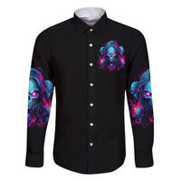 Lady Skull Family Matching Short Sleeve Bodycon Dress and Hawaiian Shirt Stand For What You Believe In Even If It Means Standing Alone - Wonder Print Shop