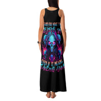 Lady Skull Family Matching Tank Maxi Dress and Hawaiian Shirt Stand For What You Believe In Even If It Means Standing Alone - Wonder Print Shop