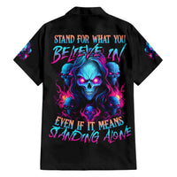 Lady Skull Hawaiian Shirt Stand For What You Believe In Even If It Means Standing Alone - Wonder Print Shop