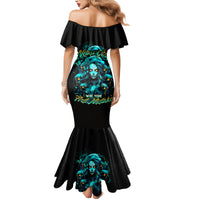 Lady Skull Family Matching Mermaid Dress and Hawaiian Shirt Assuming I Was Like Most Girls Was Your First Mistake - Wonder Print Shop