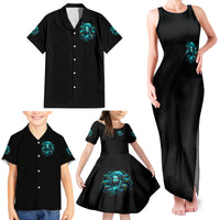 Lady Skull Family Matching Tank Maxi Dress and Hawaiian Shirt Assuming I Was Like Most Girls Was Your First Mistake - Wonder Print Shop
