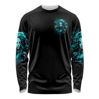 Lady Skull Long Sleeve Shirt Assuming I Was Like Most Girls Was Your First Mistake - Wonder Print Shop