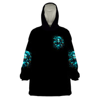 Lady Skull Wearable Blanket Hoodie Assuming I Was Like Most Girls Was Your First Mistake - Wonder Print Shop