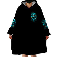 Lady Skull Wearable Blanket Hoodie Assuming I Was Like Most Girls Was Your First Mistake - Wonder Print Shop