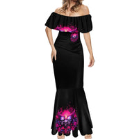 Rose Skull Mermaid Dress Stuck Between IDK IDC And IDGAF - Wonder Print Shop