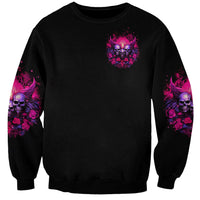 Rose Skull Sweatshirt Stuck Between IDK IDC And IDGAF - Wonder Print Shop