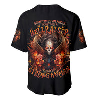 Angel Skull Baseball Jersey Sometimes An Angel Sometimes A Hellrasier - Wonder Print Shop