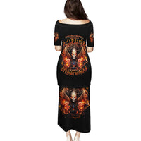 Angel Skull Family Matching Puletasi and Hawaiian Shirt Sometimes An Angel Sometimes A Hellrasier - Wonder Print Shop