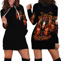 Angel Skull Hoodie Dress Sometimes An Angel Sometimes A Hellrasier - Wonder Print Shop