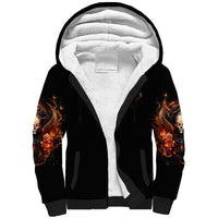 Angel Skull Sherpa Hoodie Sometimes An Angel Sometimes A Hellrasier - Wonder Print Shop