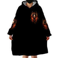 Angel Skull Wearable Blanket Hoodie Sometimes An Angel Sometimes A Hellrasier - Wonder Print Shop