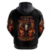Angel Skull Zip Hoodie Sometimes An Angel Sometimes A Hellrasier - Wonder Print Shop