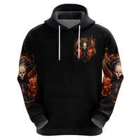 Angel Skull Zip Hoodie Sometimes An Angel Sometimes A Hellrasier - Wonder Print Shop