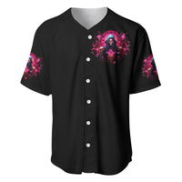 Rose Skull Baseball Jersey I Hold A Beast An Angel And A Crazy Lady In Me - Wonder Print Shop